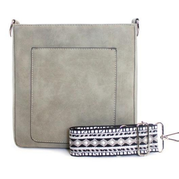 K. Carroll Vegan Suede Crossbody with Guitar Strap - Picture 2 of 3